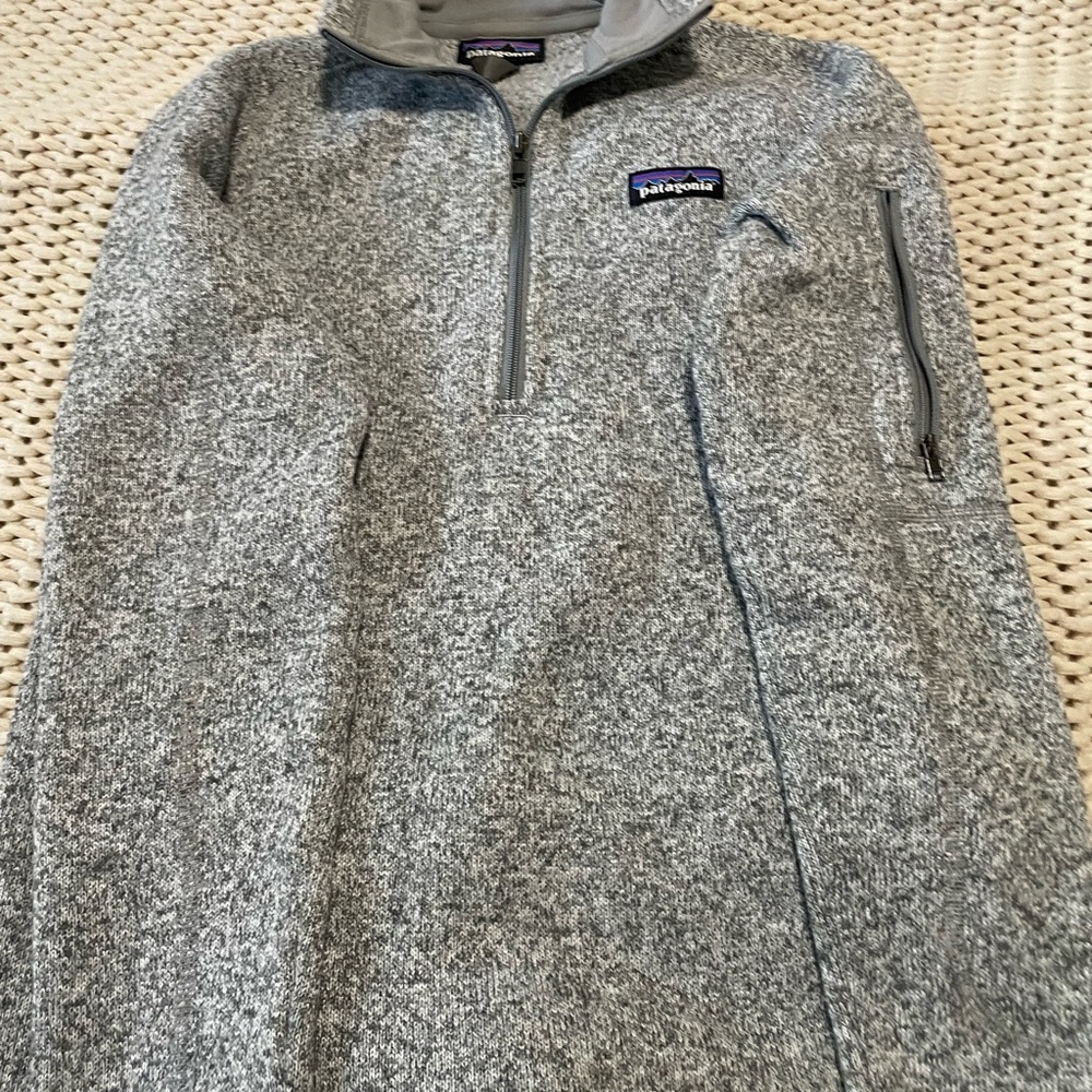 Patagonia Heather Gray Fleece Pullover